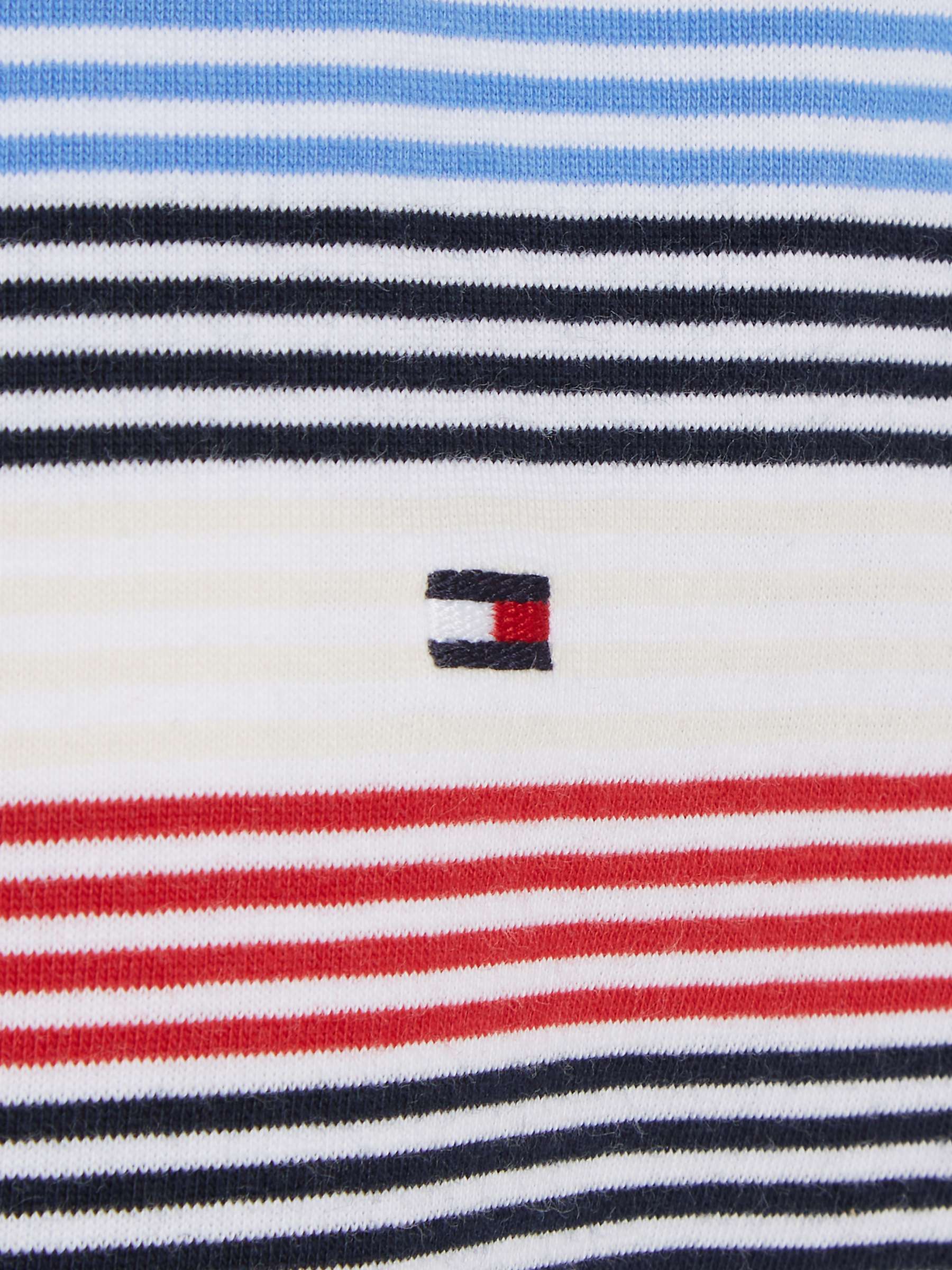 Buy Tommy Hilfiger Kids' Multicolour Stripe T-Shirt, Red/White Online at johnlewis.com