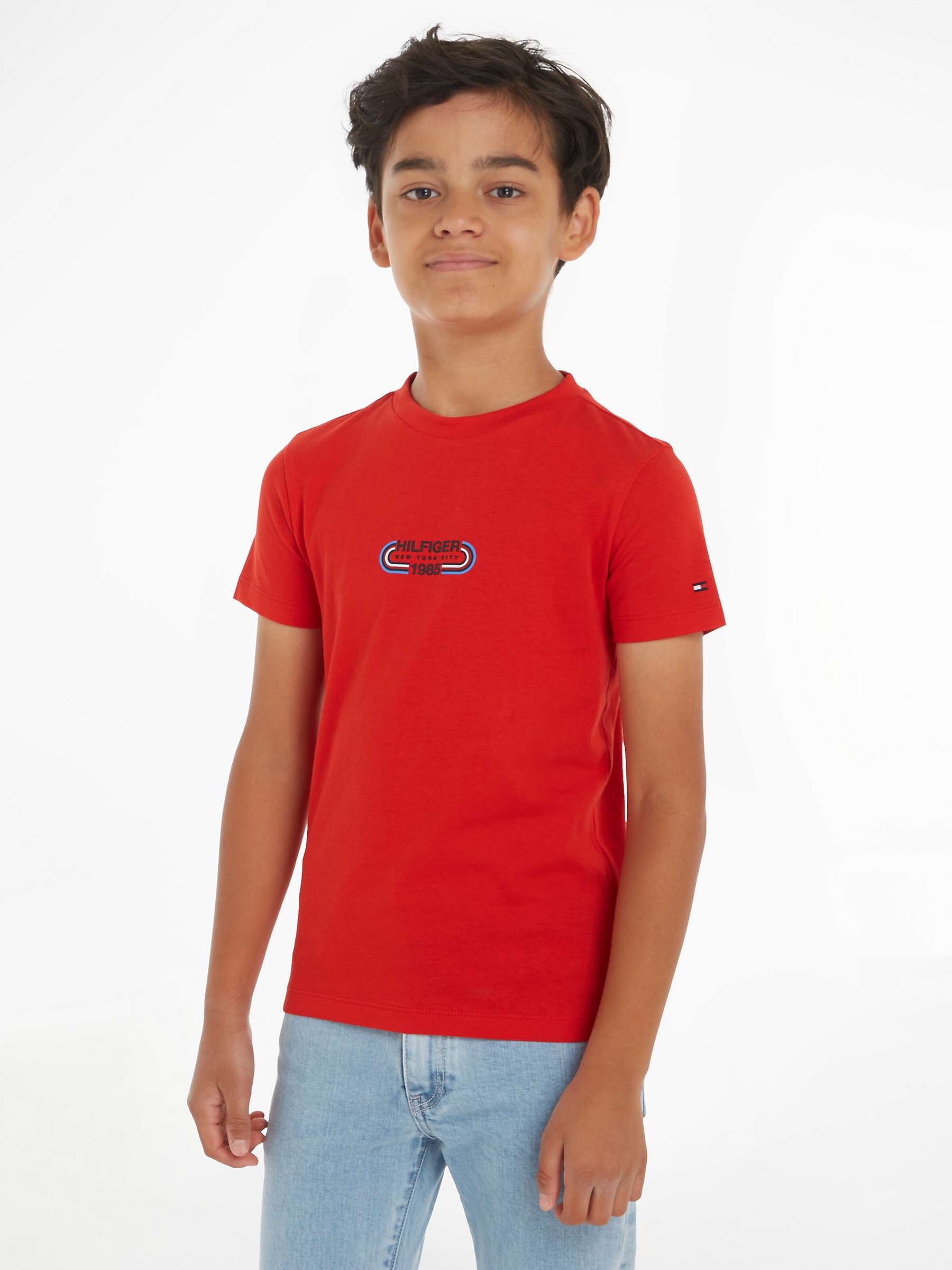 Buy Tommy Hilfiger Kids' Track Graphic T-Shirt Online at johnlewis.com