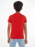 Tommy Hilfiger Kids' Track Graphic T-Shirt, Fierce Red