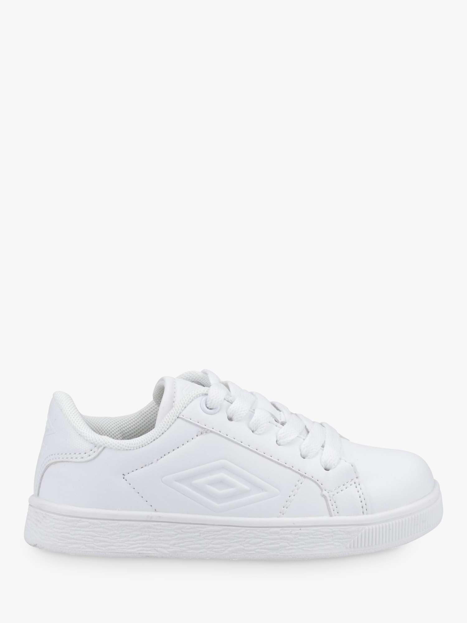 Buy Umbro Kids' Medway V Lace Up Trainers, White Online at johnlewis.com