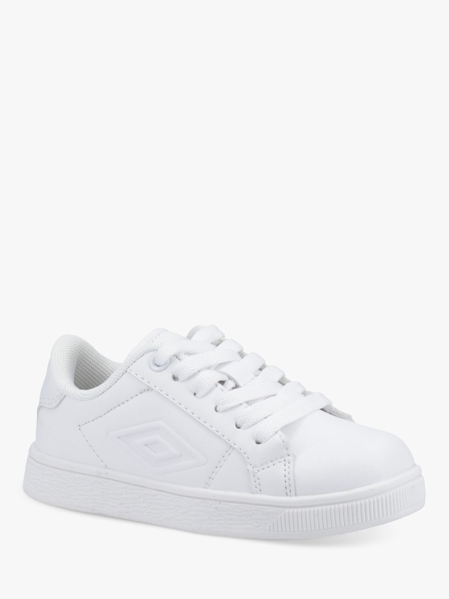 Buy Umbro Kids' Medway V Lace Up Trainers, White Online at johnlewis.com