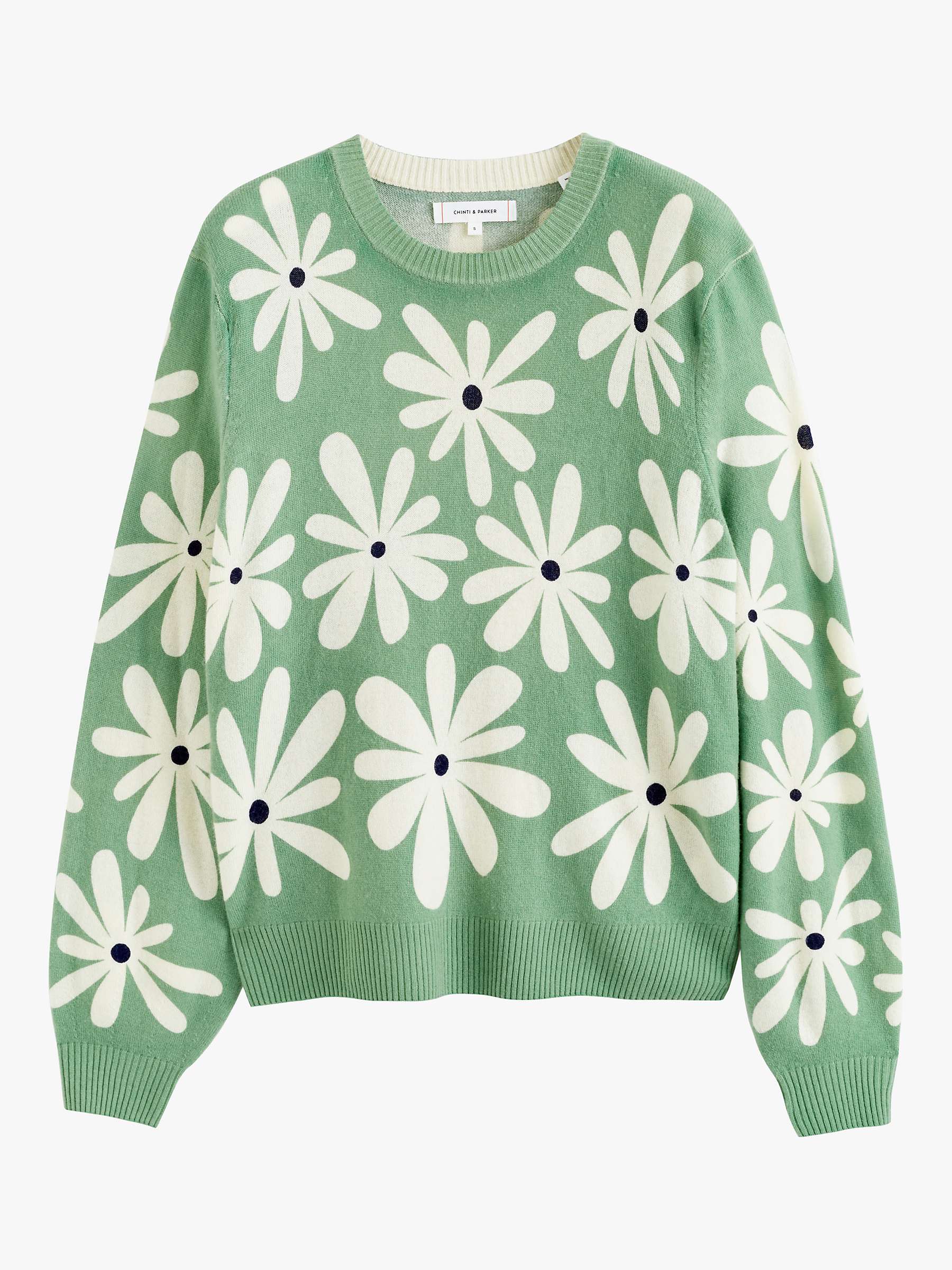 Buy Chinti & Parker Cashmere Blend Daisy Jumper Online at johnlewis.com