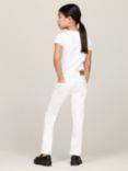 Tommy Hilfiger Kids' Nora Straight Leg Jeans, White