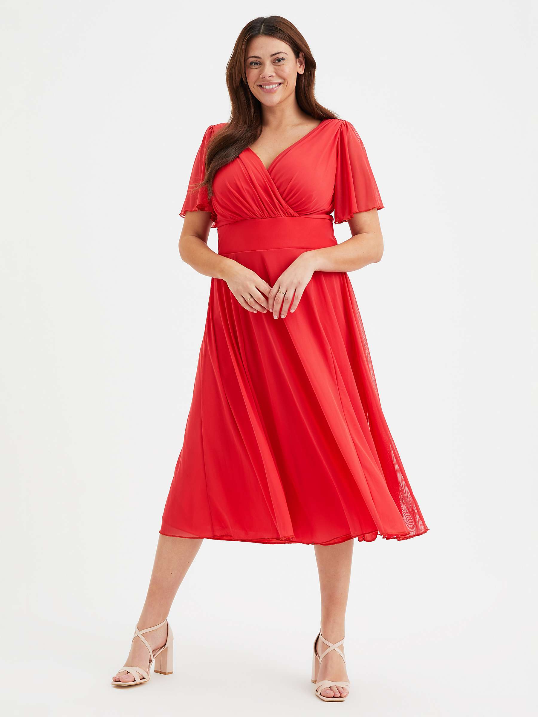 Buy Scarlett & Jo Victoria V-neck Midi Dress Online at johnlewis.com