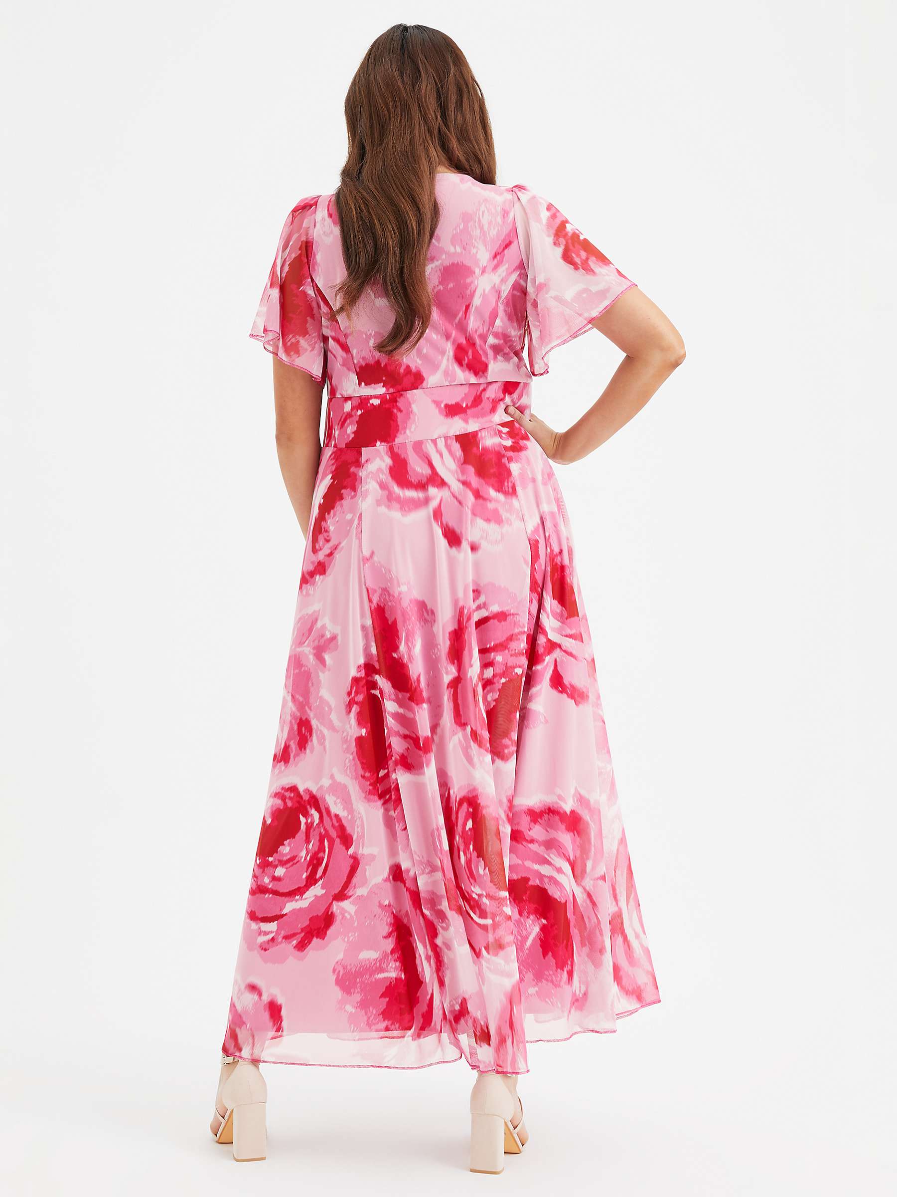 Buy Scarlett & Jo Kemi Floral Maxi Dress, Pink Rose Online at johnlewis.com