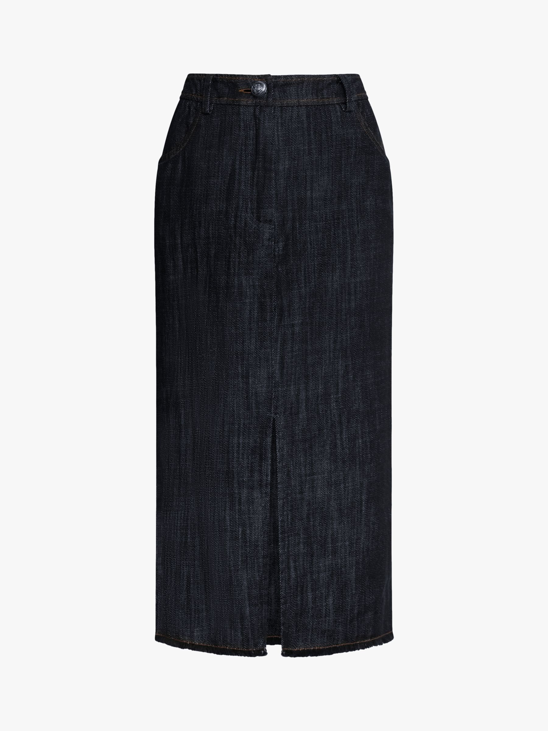 James Lakeland Darck Jean Tailored Skirt, Black, 8