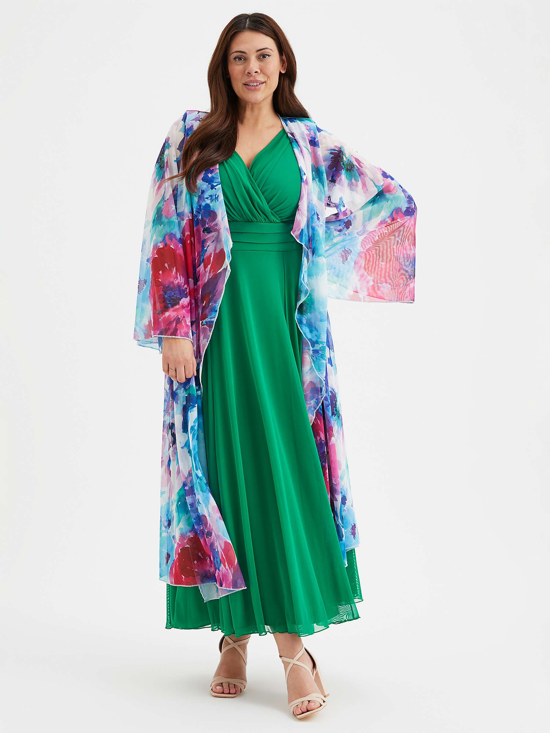 Buy Scarlett & Jo Nancy Marilyn Maxi Dress, Solid Green Online at johnlewis.com