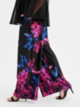 Scarlett & Jo Wide Leg Trousers, Black/Multi