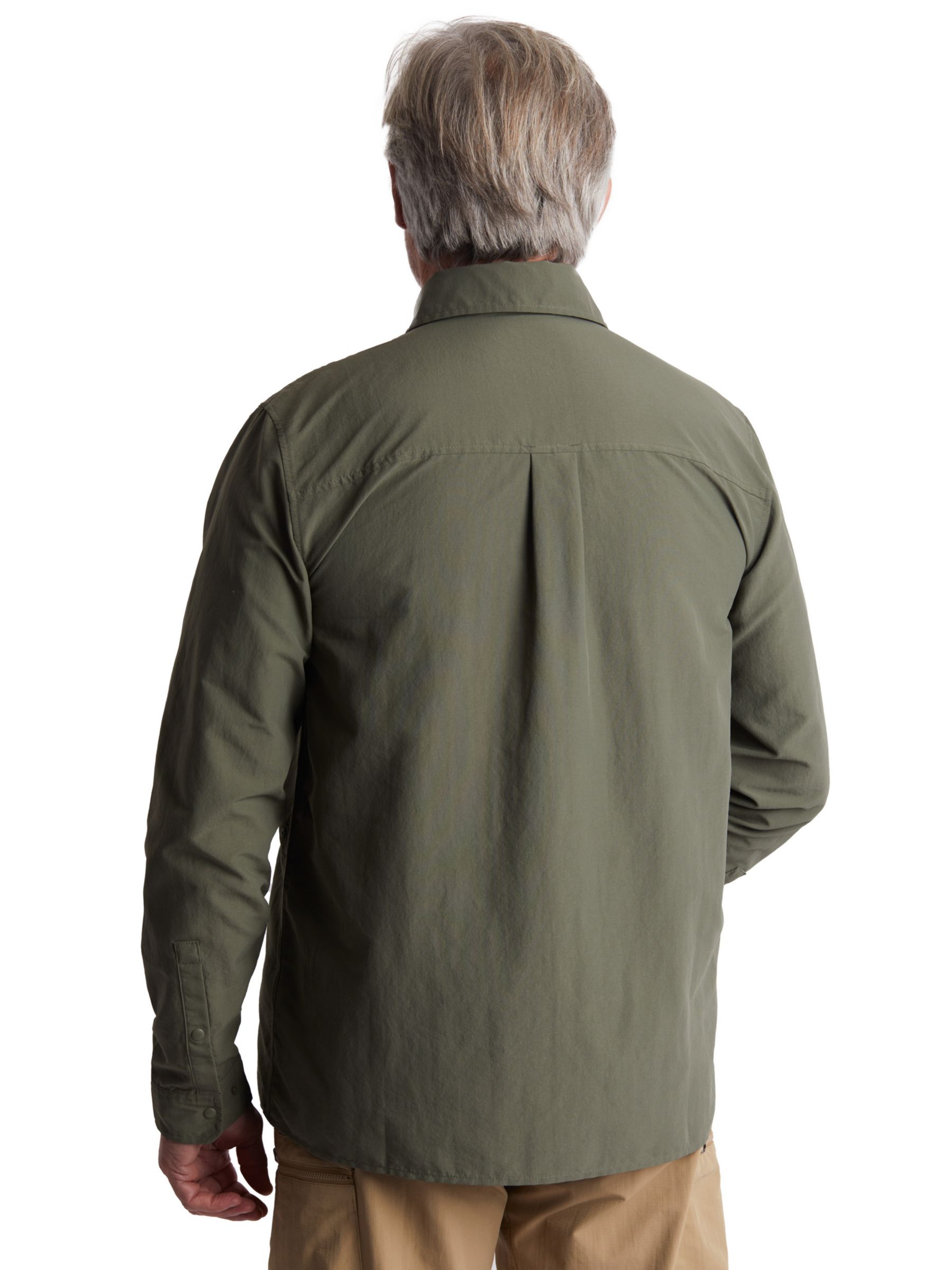 Buy Rohan Frontier Anti-Insect Long Sleeve Expedition Shirt, District Green Online at johnlewis.com
