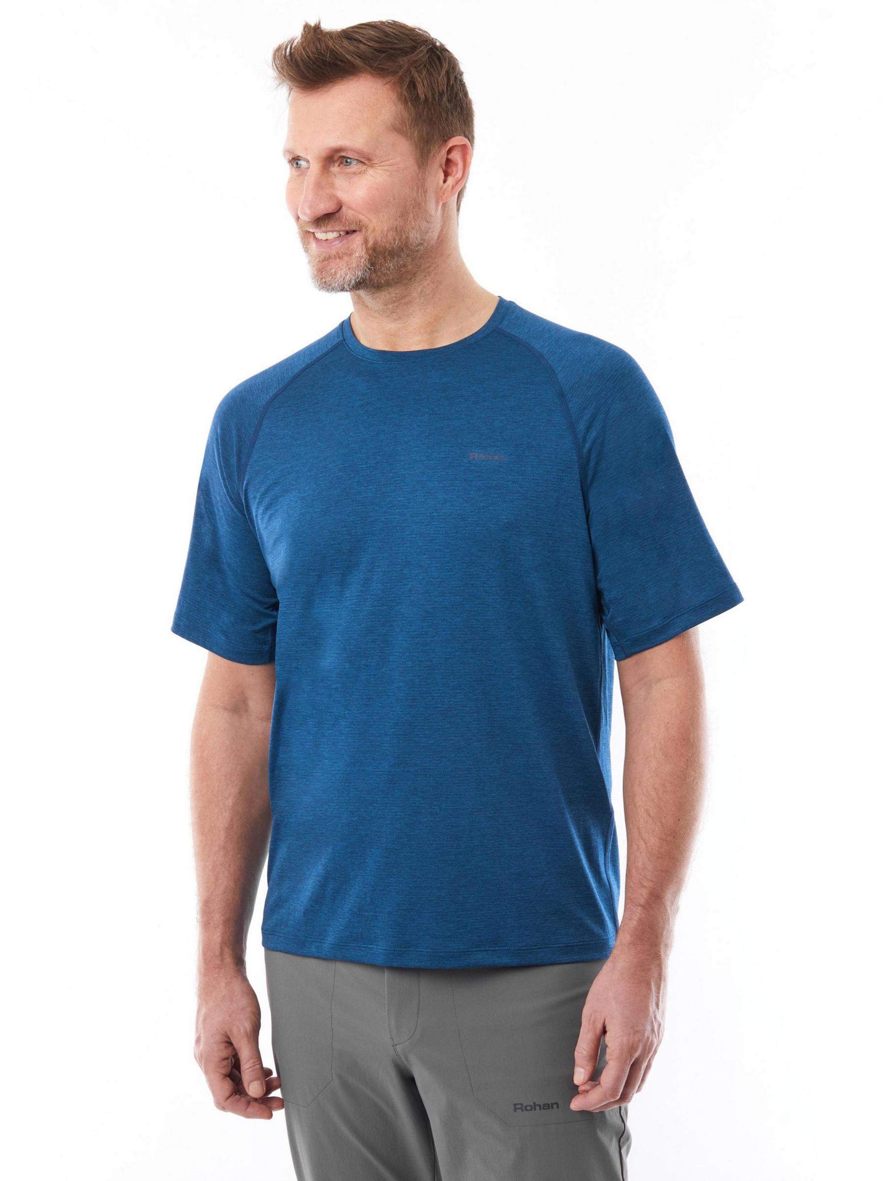 Buy Rohan High Wicking Vapour Short Sleeve T-Shirt, Electric Blue Online at johnlewis.com
