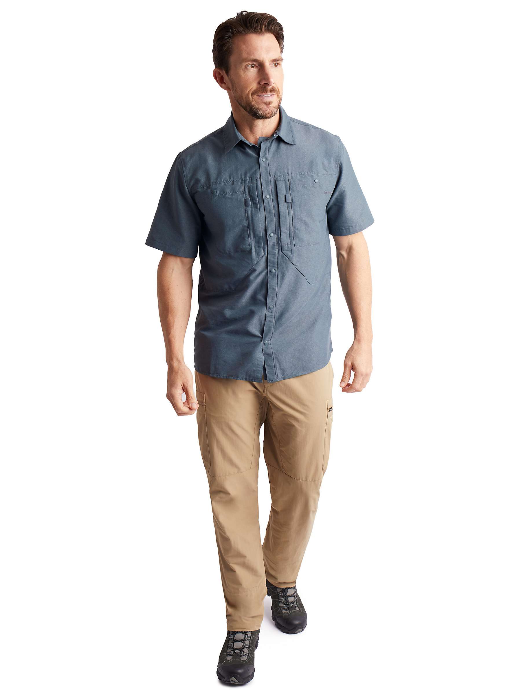 Buy Rohan Frontier Anti-Insect Short Sleeve Expedition Shirt, Grey Online at johnlewis.com