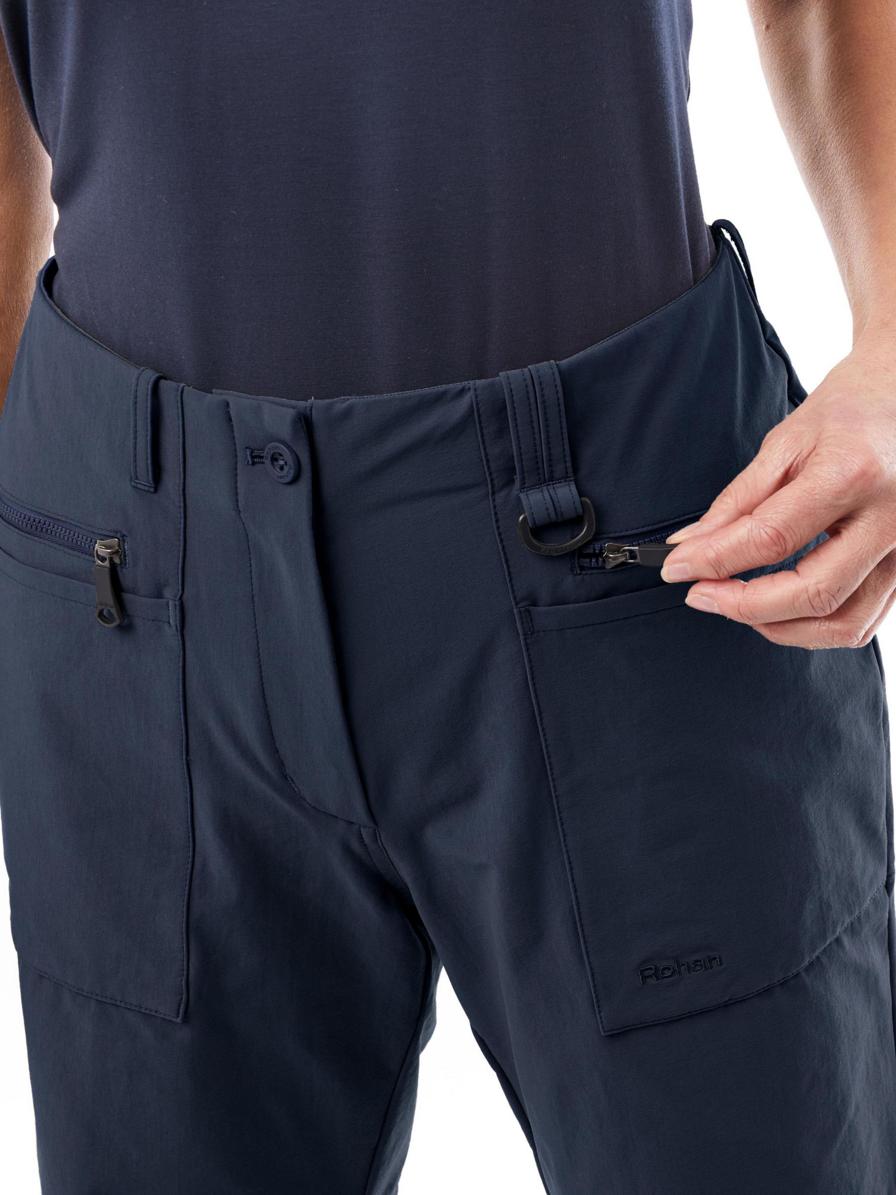 Rohan Stretch Bag Hiking Shorts, True Navy, 16R