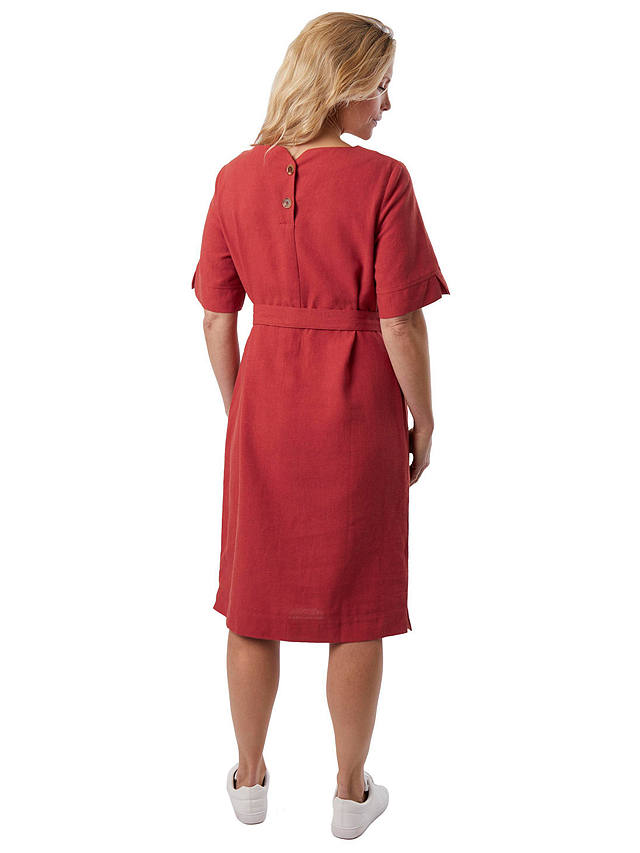 Rohan Brisa Linen Blend Dress, Coast Red