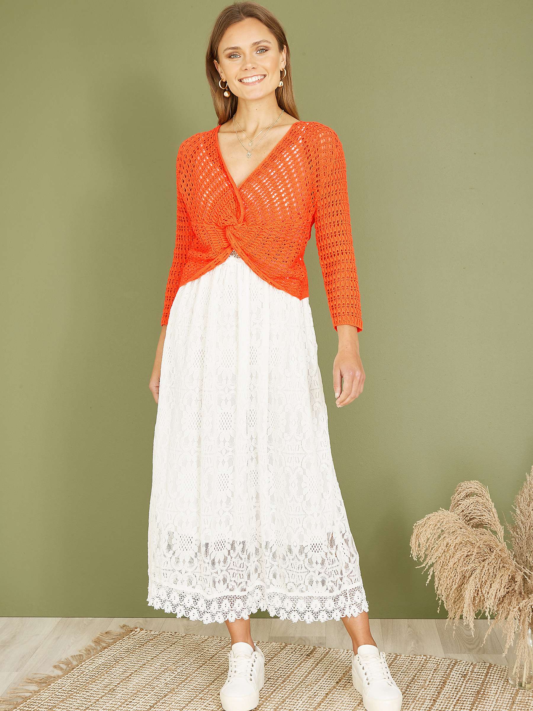 Buy Yumi Crochet Twist Bolero Top Online at johnlewis.com