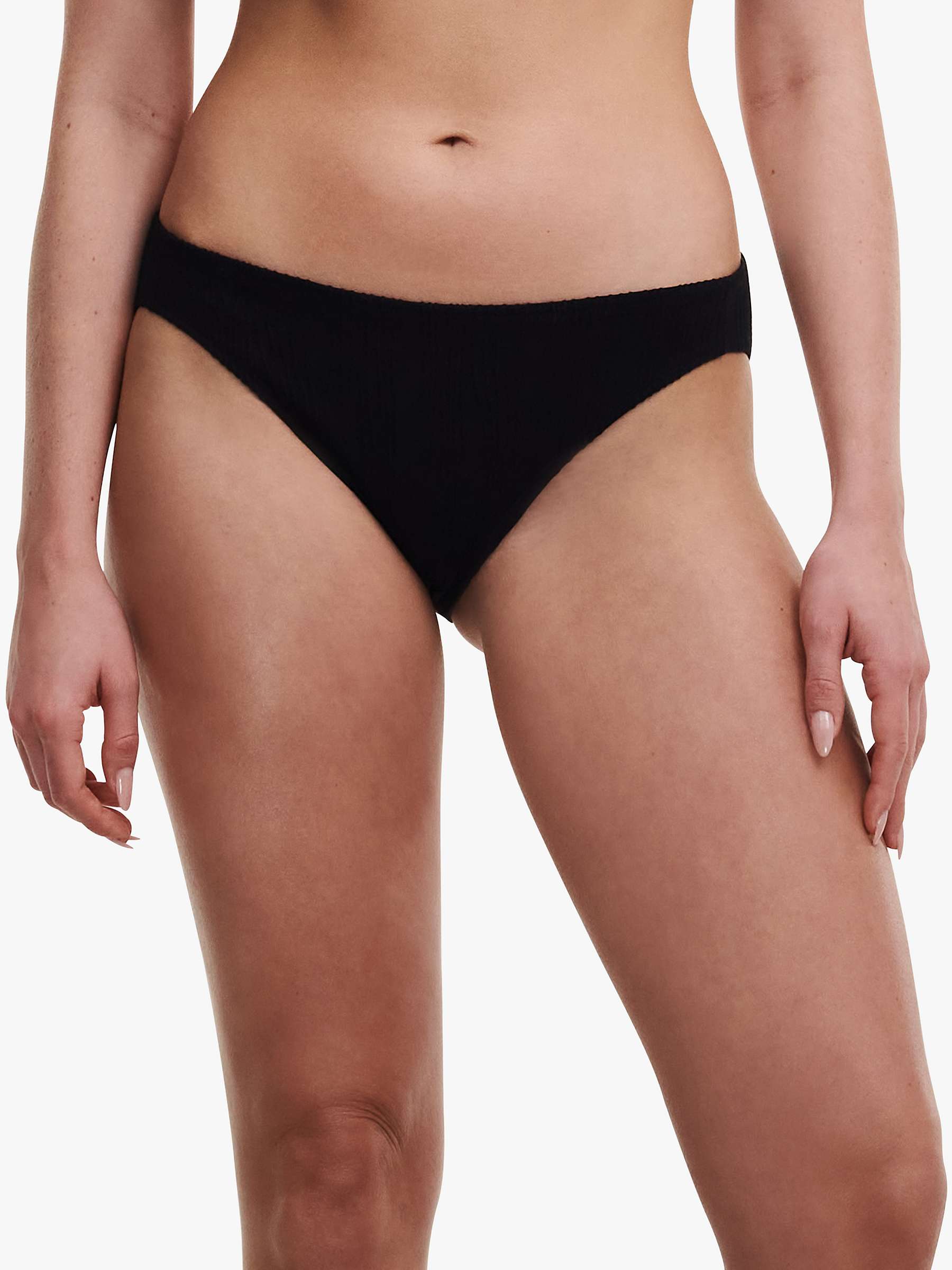 Buy Chantelle Pulp Swimwear Textured Bikini Bottoms, Black Online at johnlewis.com