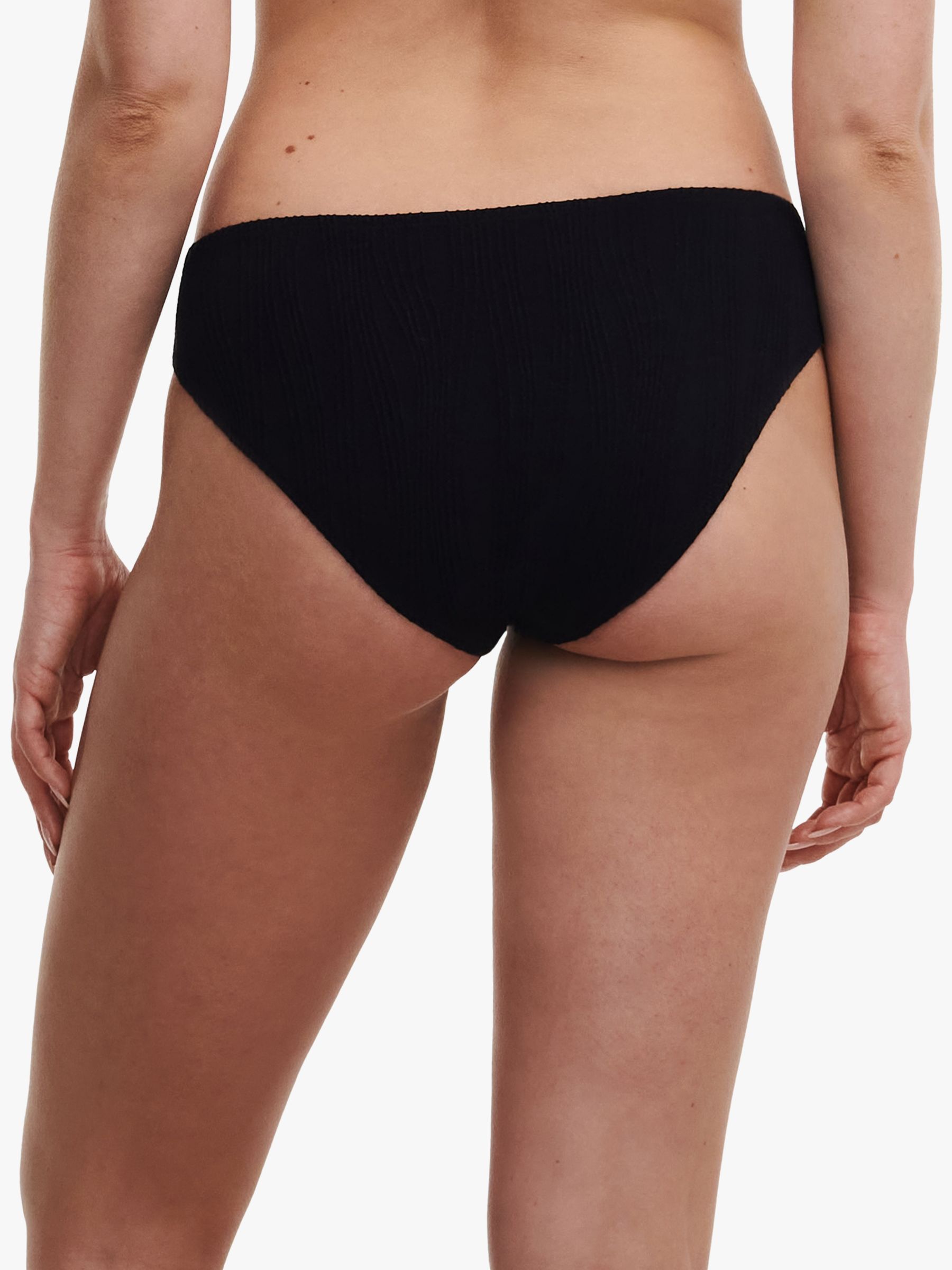 Chantelle Pulp Swimwear Textured Bikini Bottoms, Black, One Size