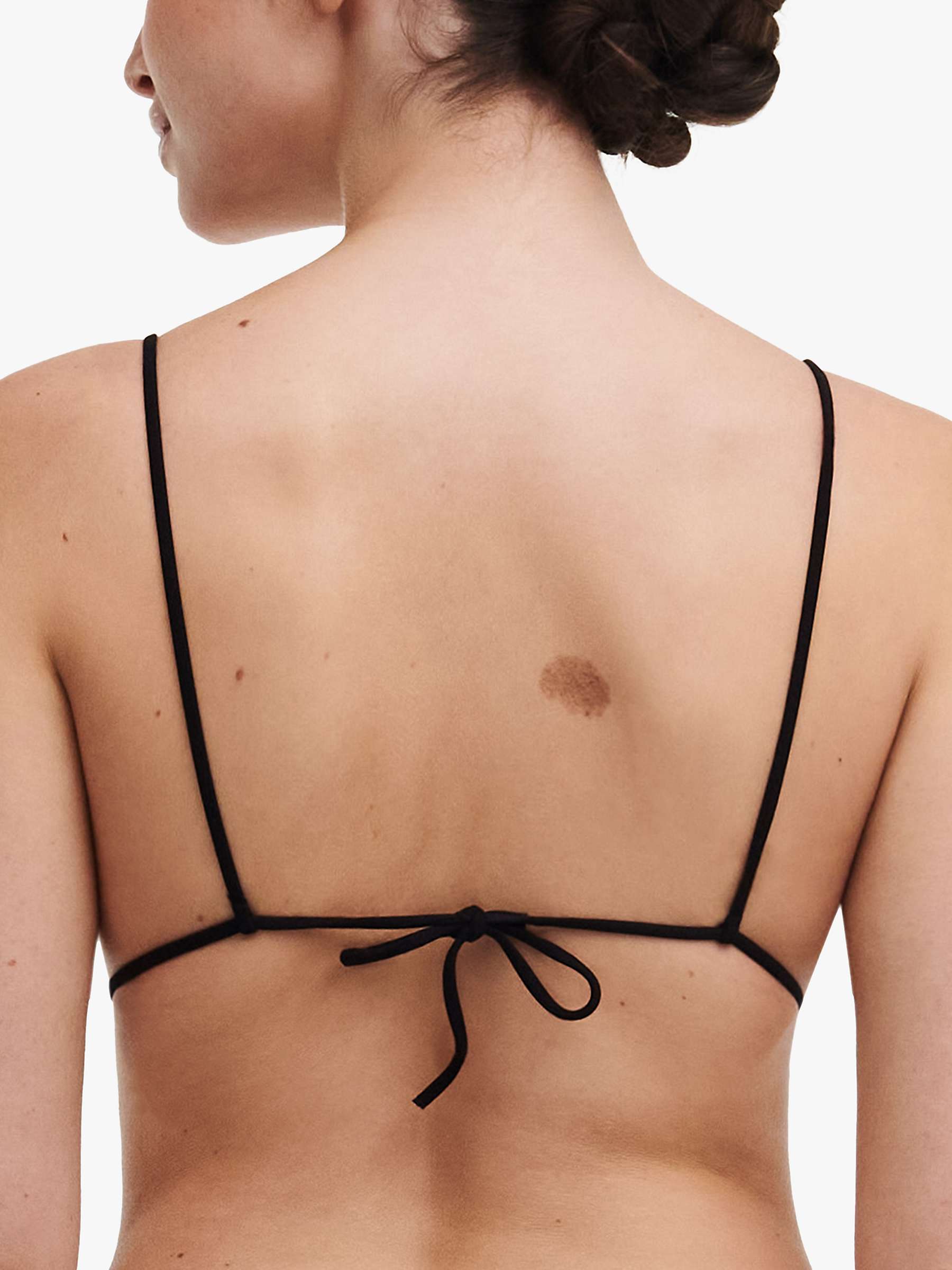 Buy Chantelle Pulp Swimwear Textured Triangle Bikini Top, Black Online at johnlewis.com