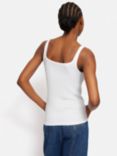 Jigsaw Square Neck Vest Top, White