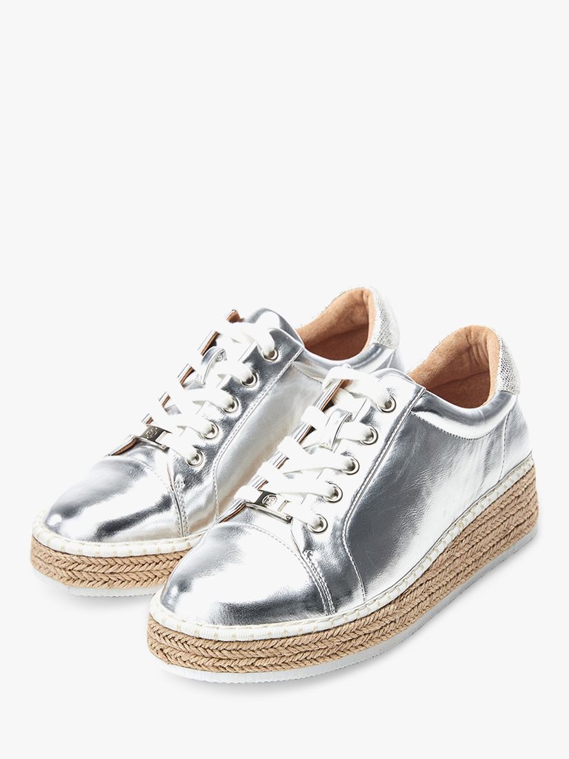 Moda in Pelle Breely Shoes, Silver, 5