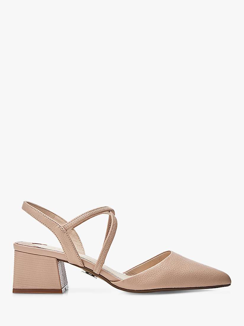 Buy Moda in Pelle Caydence Two Part Block Heel Leather Court Shoes Online at johnlewis.com