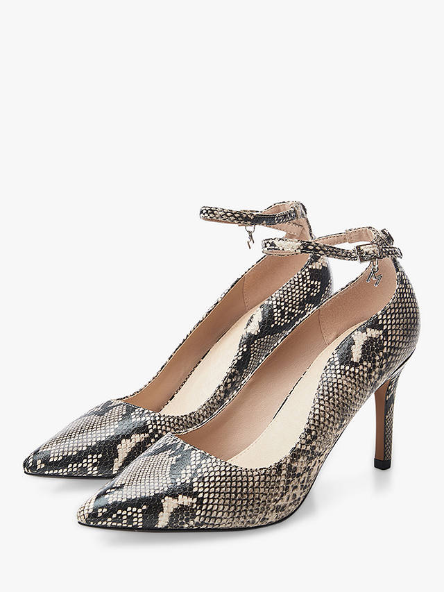 Moda in Pelle Cristel Patent Court Shoes, Natural