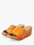 Moda in Pelle Holle Leather Sandals, Orange