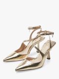 Moda in Pelle Cyanna Slingback Court Shoes, Gold