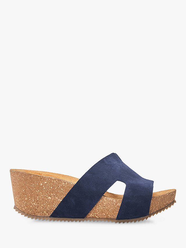 Moda in Pelle Holle Leather Sandals, Navy