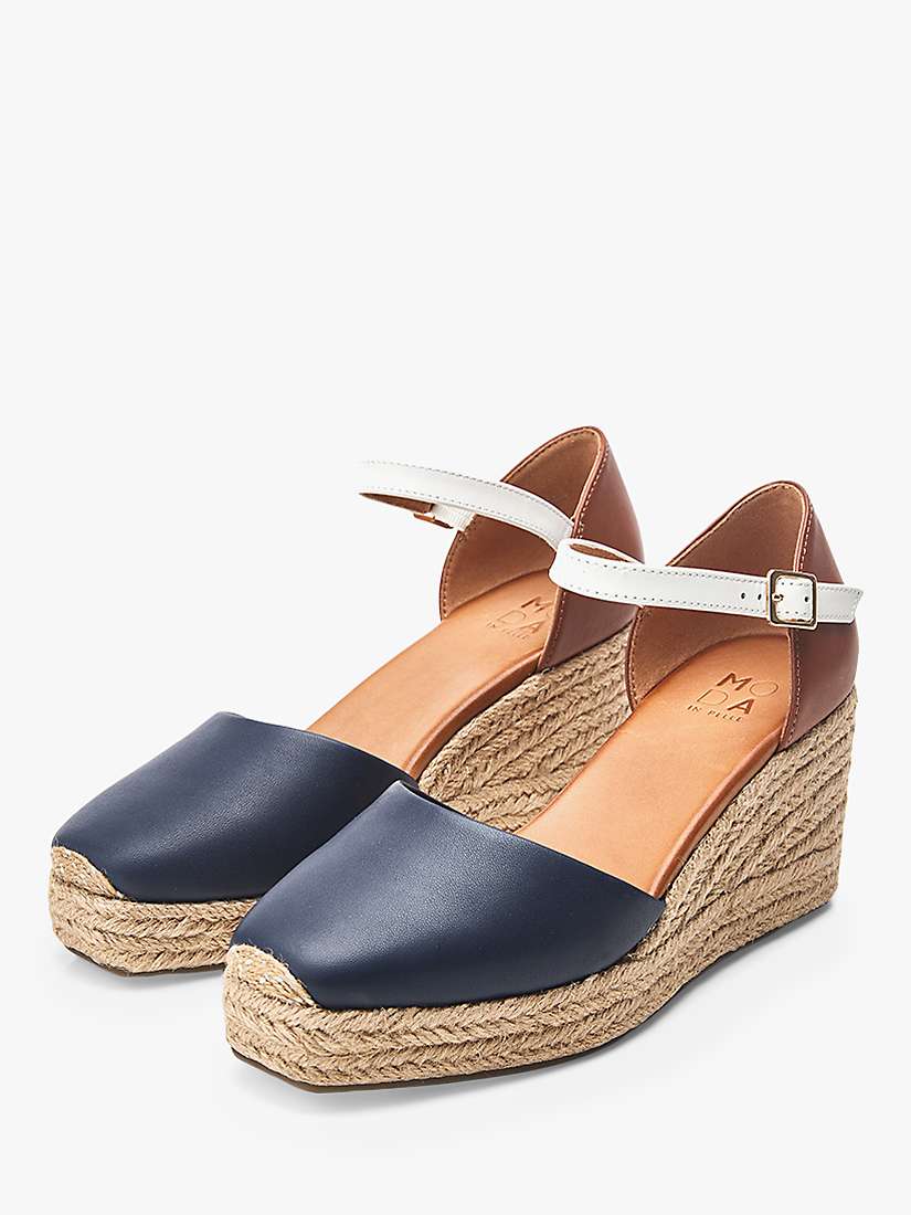 Buy Moda in Pelle Gialla Leather Espadrille Sandals Online at johnlewis.com