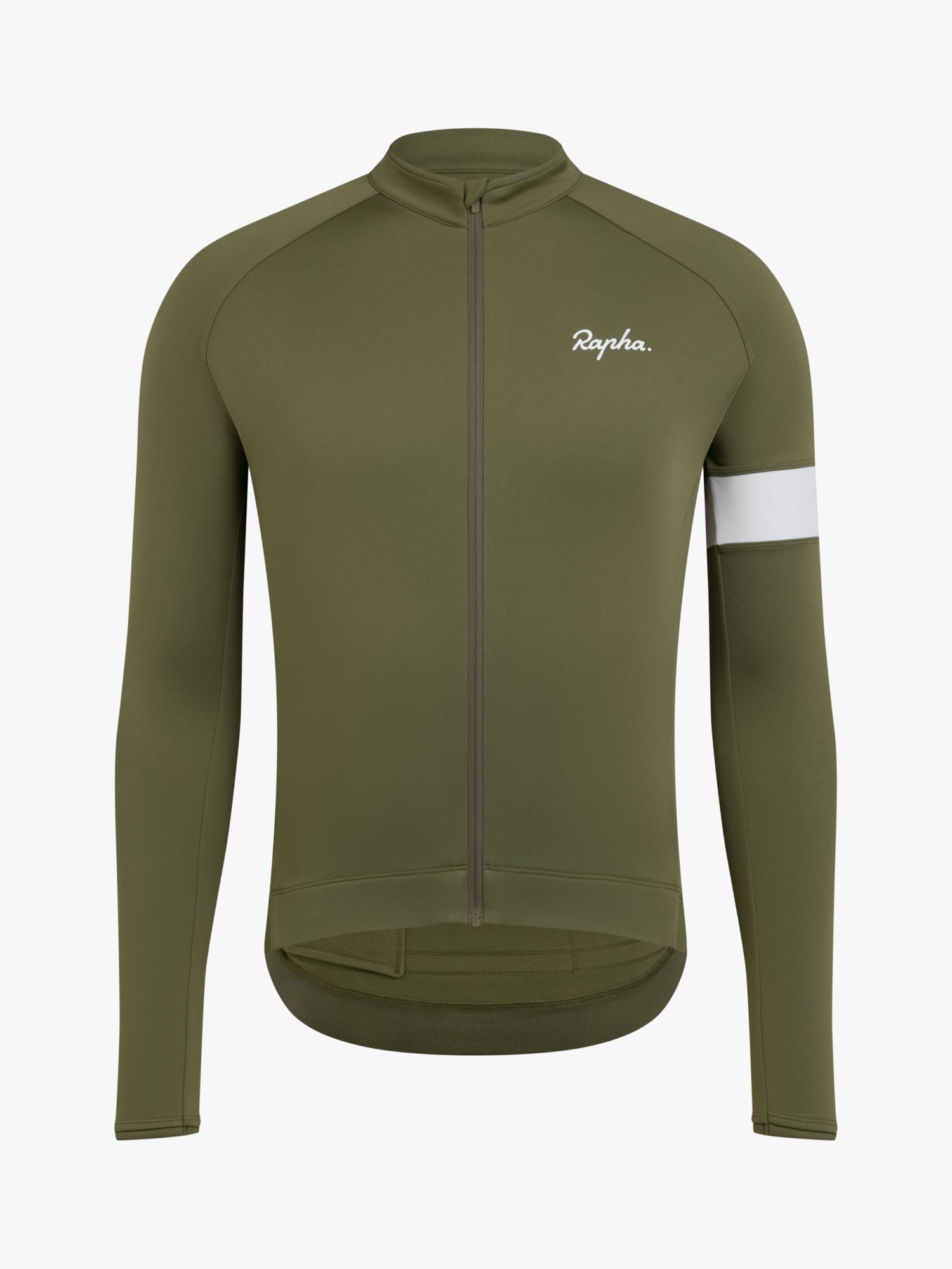 Rapha Core Jersey Long Sleeve Cycling Top, Green, M
