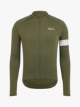 Rapha Core Jersey Long Sleeve Cycling Top, Green, Green