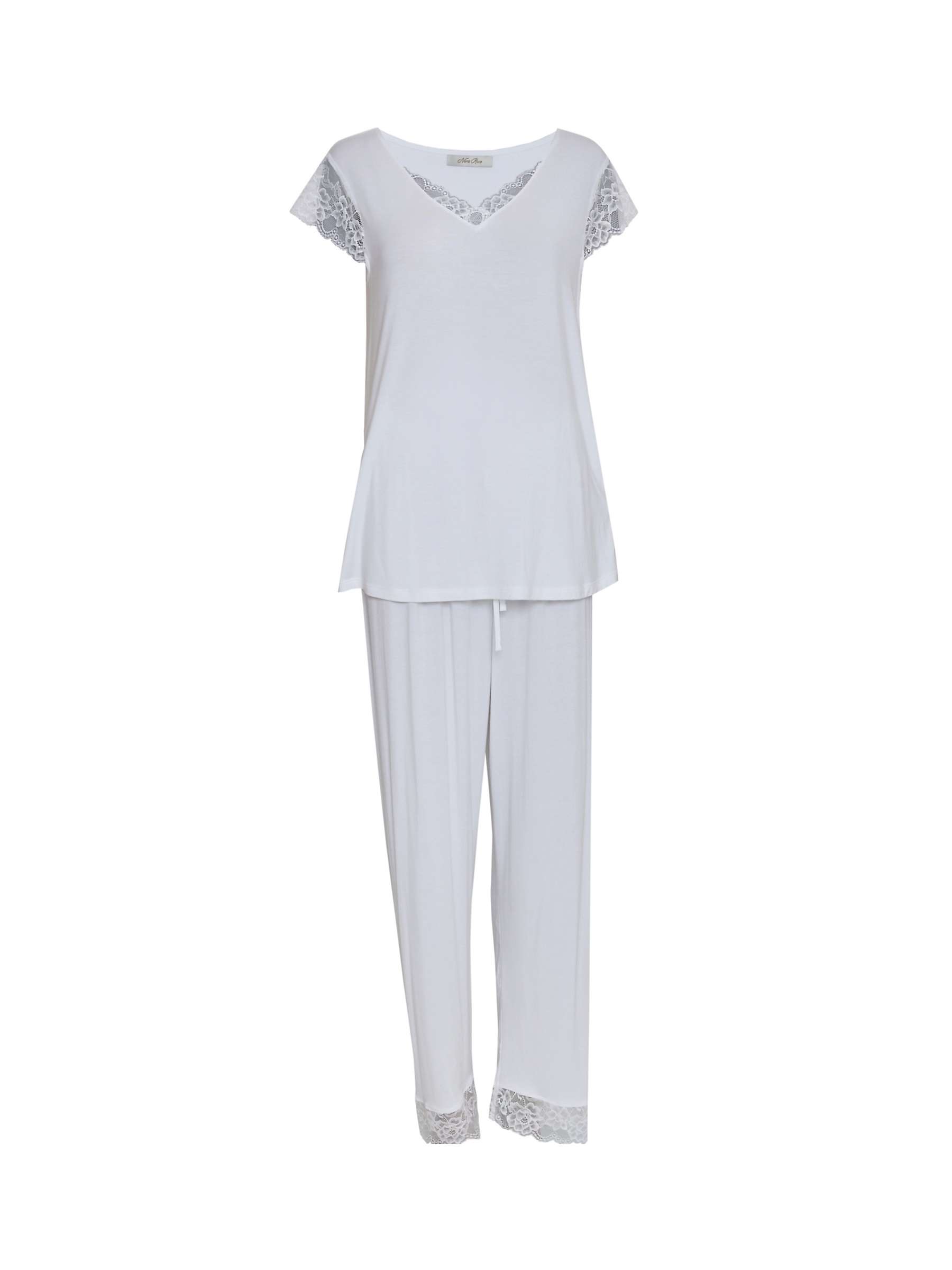 Buy Cyberjammies Tessa Jersey Lace Pyjama Set Online at johnlewis.com
