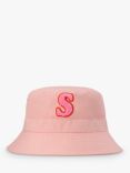 Small Stuff Kids' Intial Bucket Hat, Pink/Multi