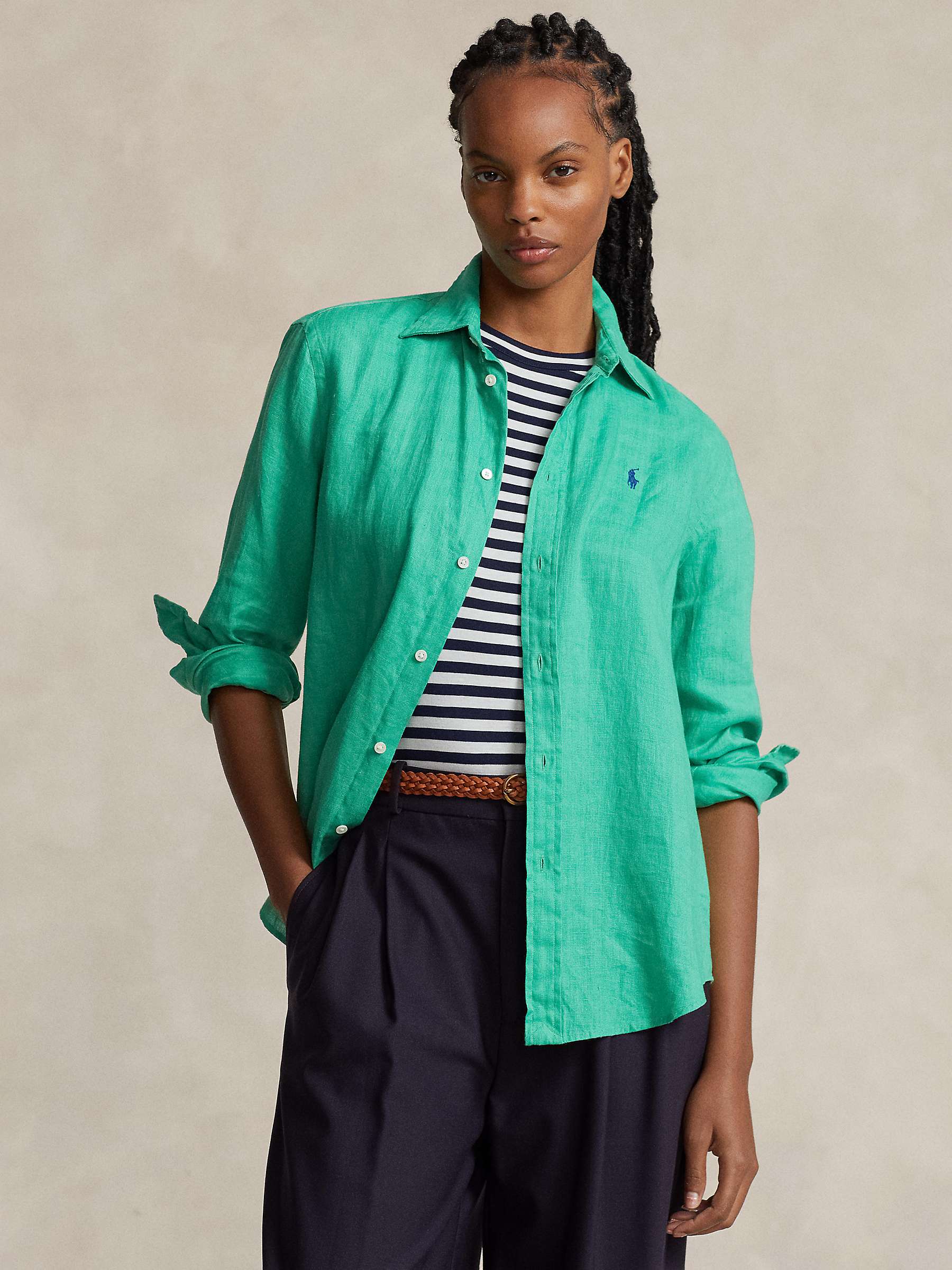 Buy Polo Ralph Lauren Linen Relaxed Fit Shirt Online at johnlewis.com