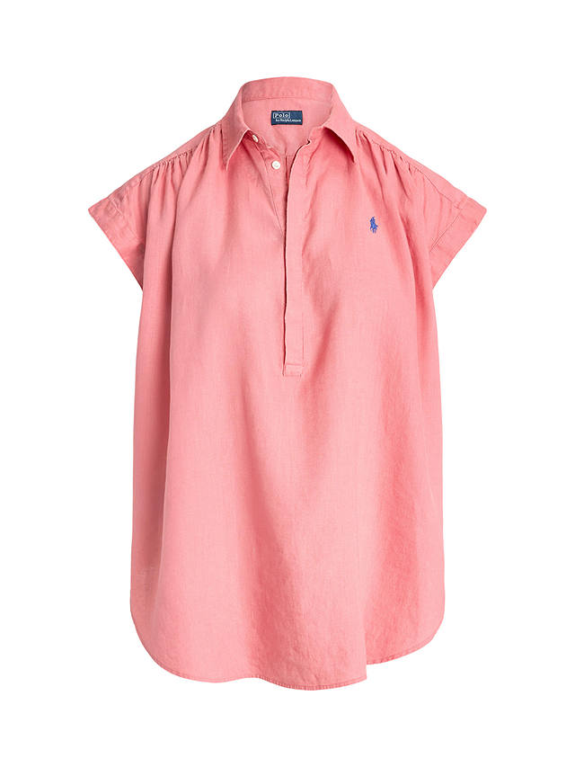 Polo Ralph Lauren Linen Popover Shirt, Dolce Pink