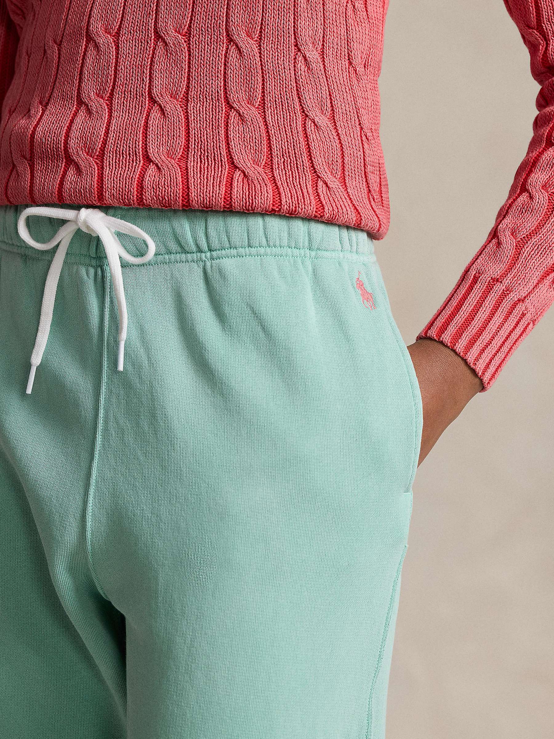 Buy Polo Ralph Lauren Cotton Loopback Fleece Joggers, Celadon Online at johnlewis.com