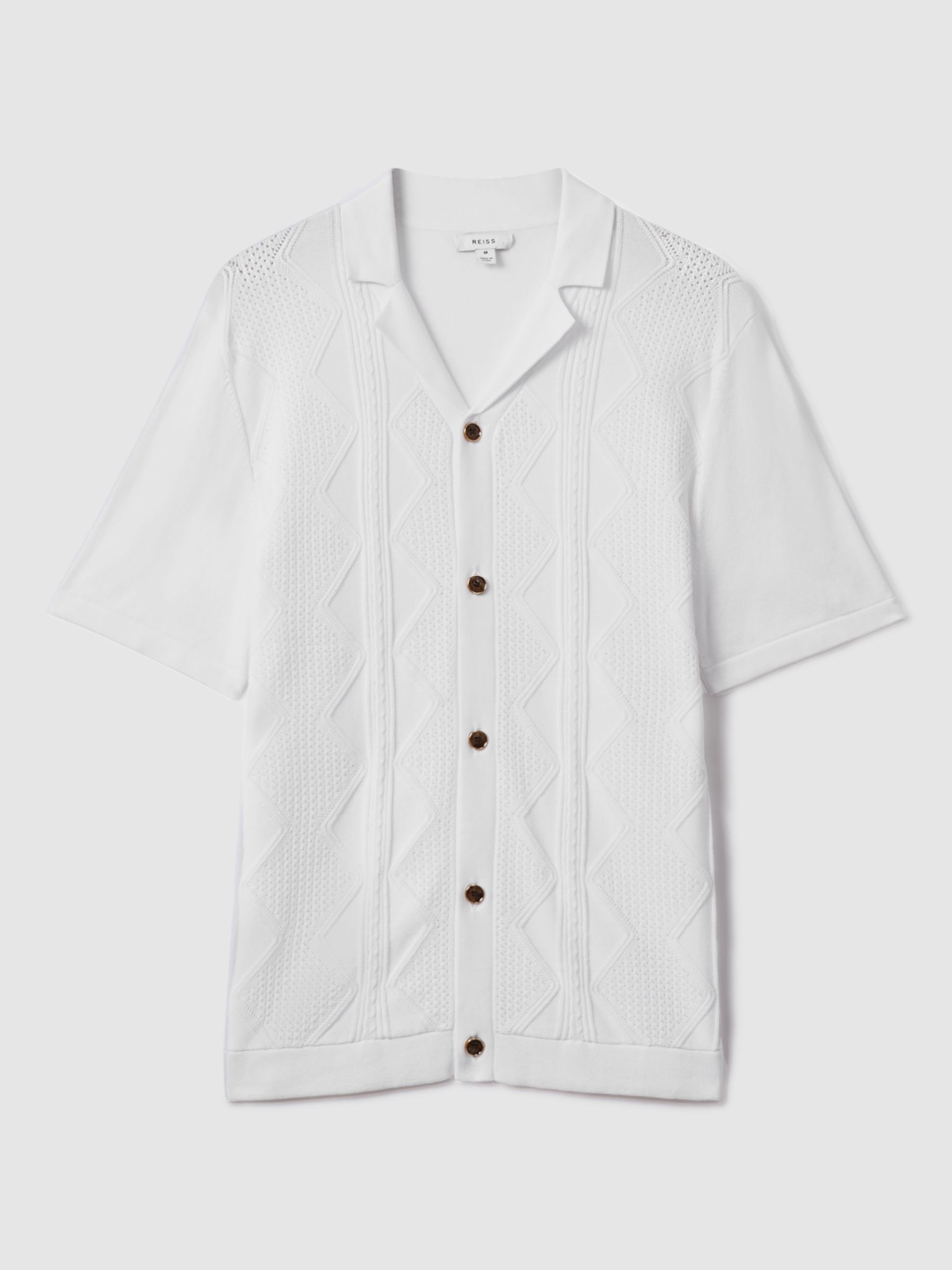 Buy Reiss Fortune Short Sleeve Cuban Shirt Online at johnlewis.com