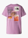 The North Face Foundation Mountain Graphic T-Shirt, Mineral Purple, Mineral Purple