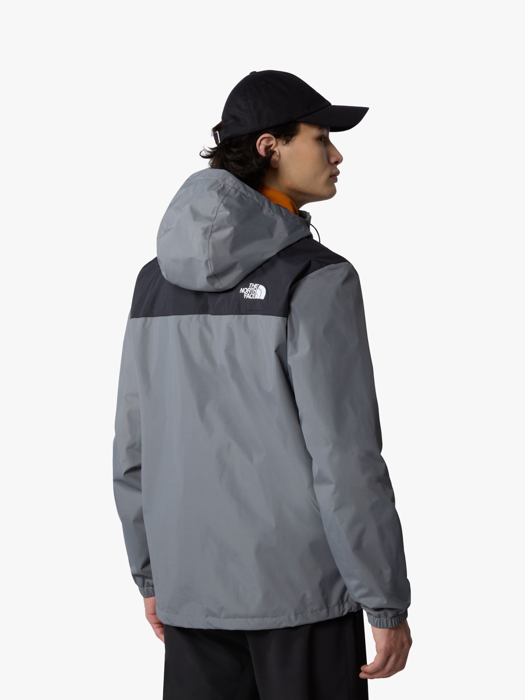 The North Face Antora Waterproof Jacket, Smoked Pearl/Black, XL