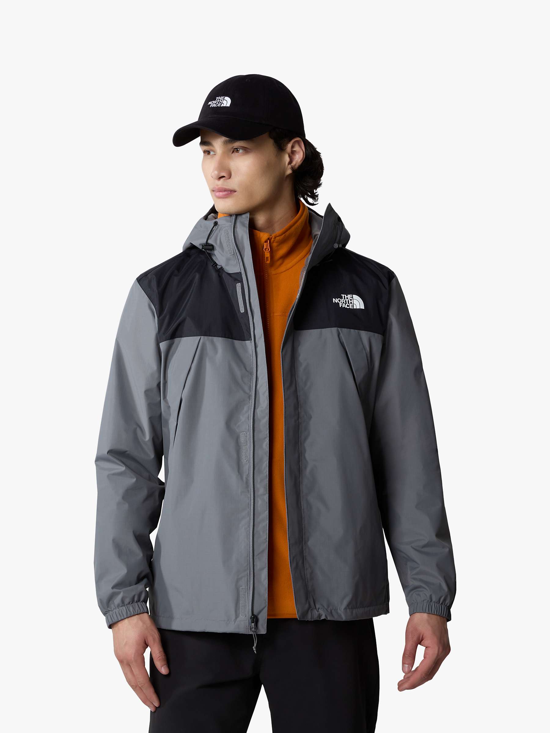 Buy The North Face Antora Waterproof Jacket, Smoked Pearl/Black Online at johnlewis.com