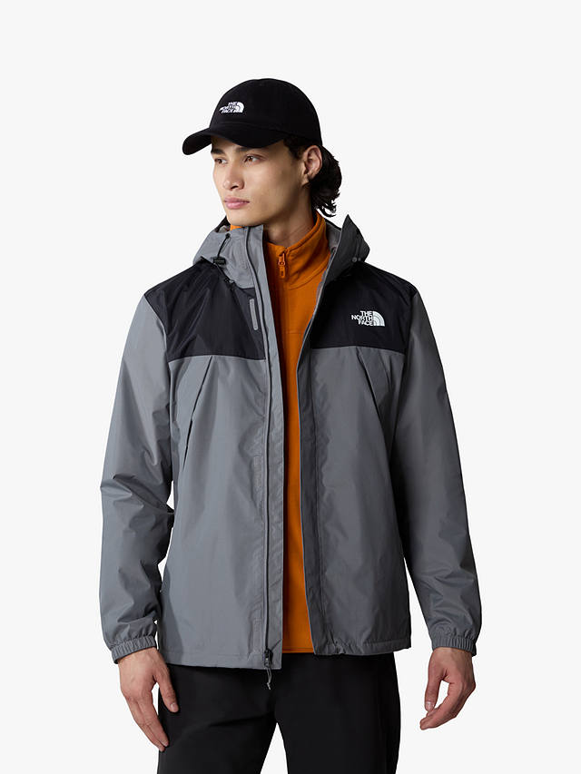 The North Face Antora Waterproof Jacket, Smoked Pearl/Black