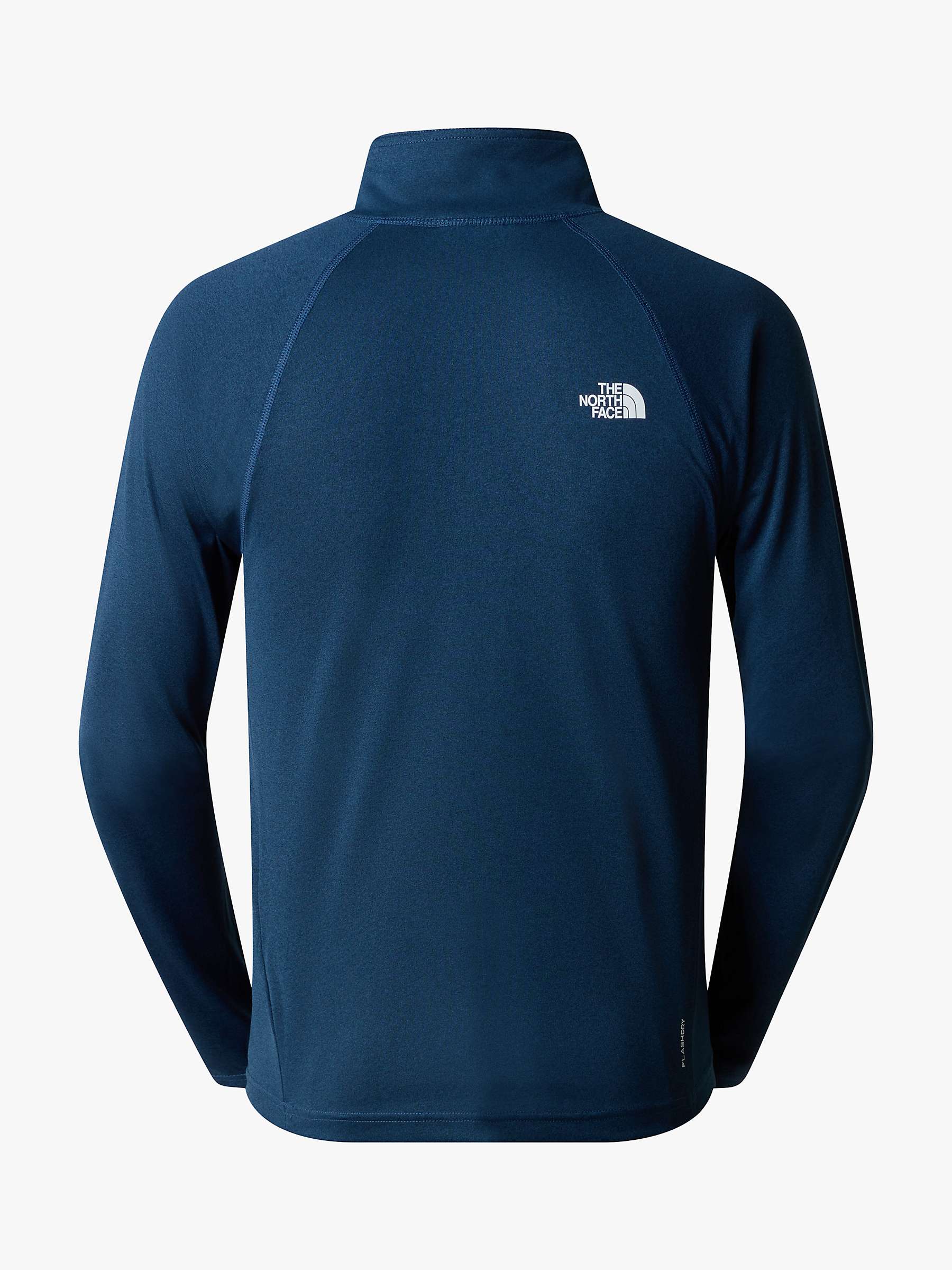 Buy The North Face Flex II 1/4 Zip Long Sleeve T-Shirt, Blue Online at johnlewis.com