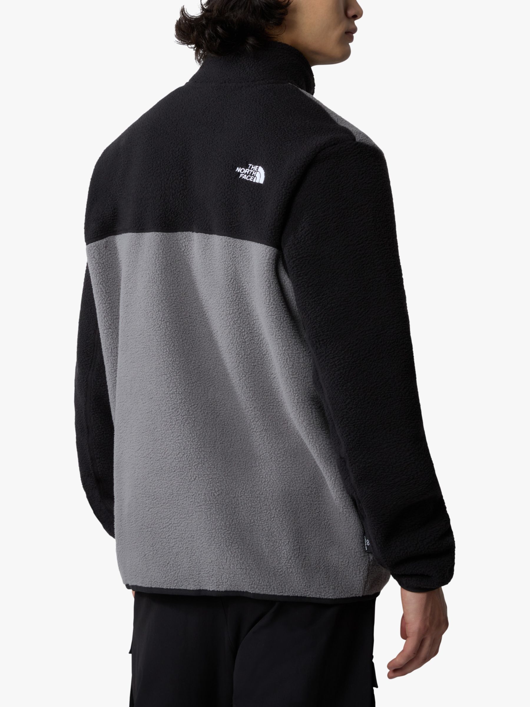 The North Face Yumiori 1/4 Zip Fleece, Smoked Pearl/Black at John Lewis ...