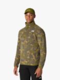 The North Face 100 Glacier 1/4 Zip Fleece, Forest Olive