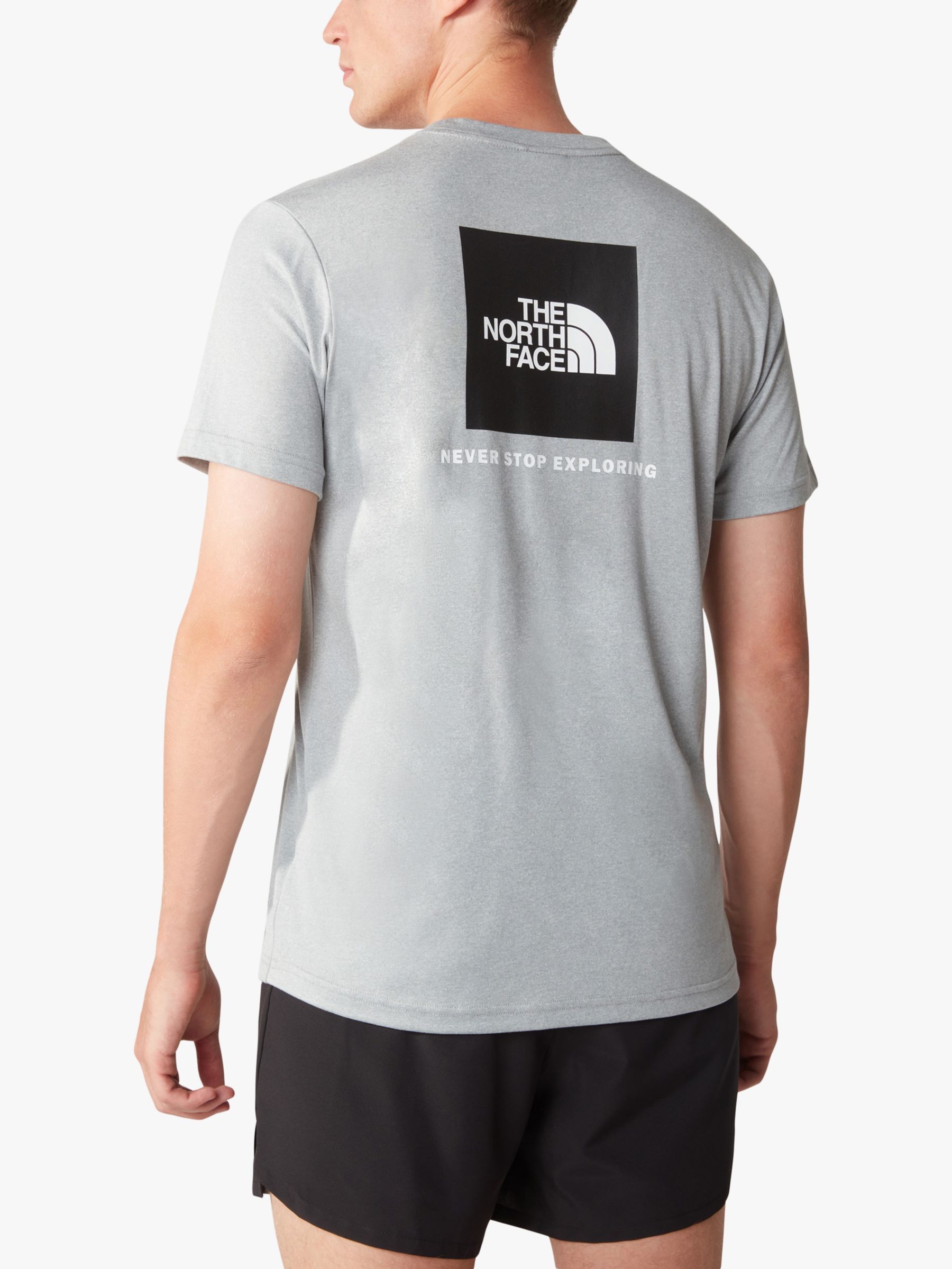The North Face Reaxion Redbox T-Shirt, Grey Heather, S