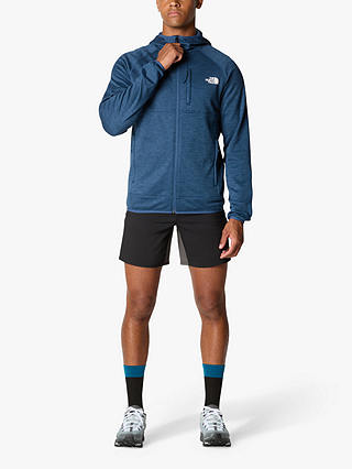 The North Face Canyonlands Hooded Fleece Jacket, Blue Heather