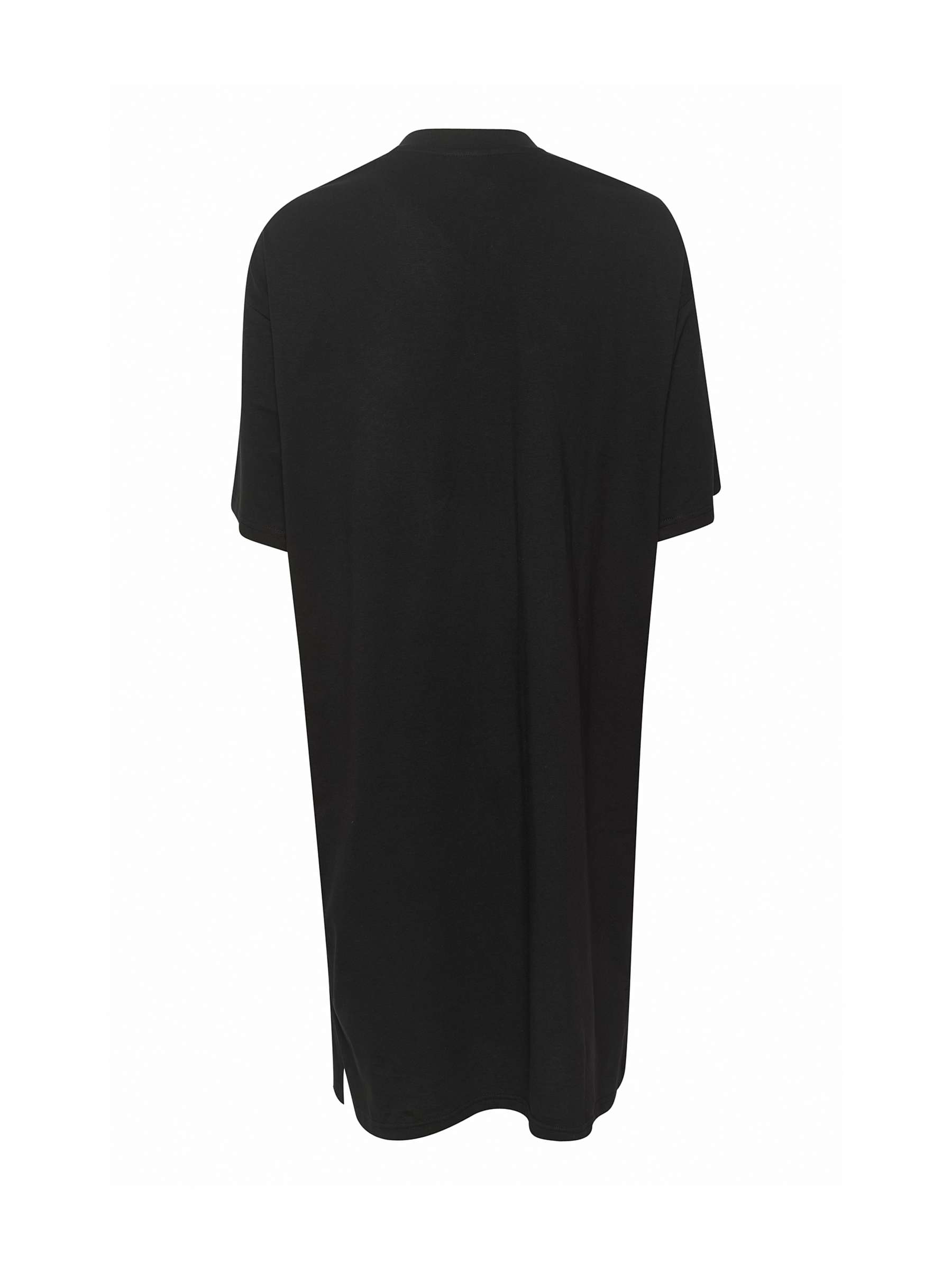 Buy KAFFE Edna Cotton T-Shirt Dress, Black Deep Online at johnlewis.com