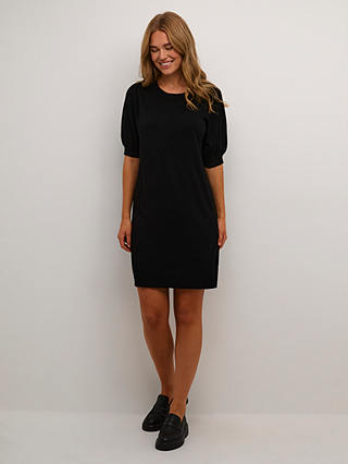 KAFFE Lizza Knit Mini Dress, Black