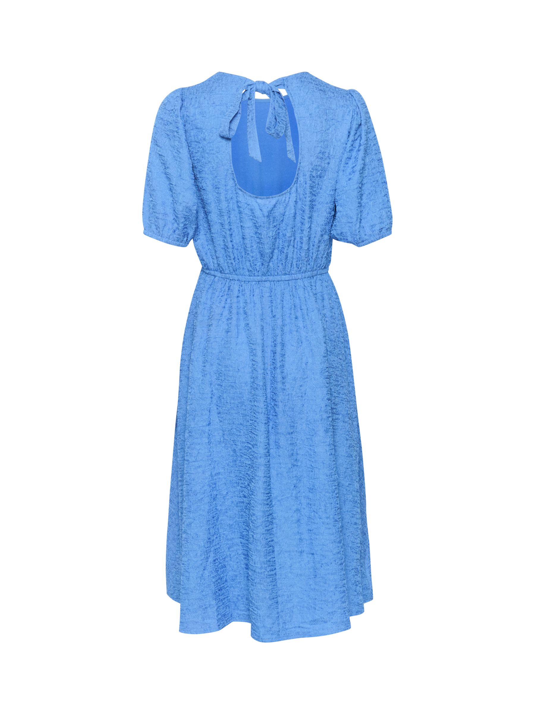 Buy KAFFE Lulu Knee Length Round Neck Dress, Ultramarine Online at johnlewis.com