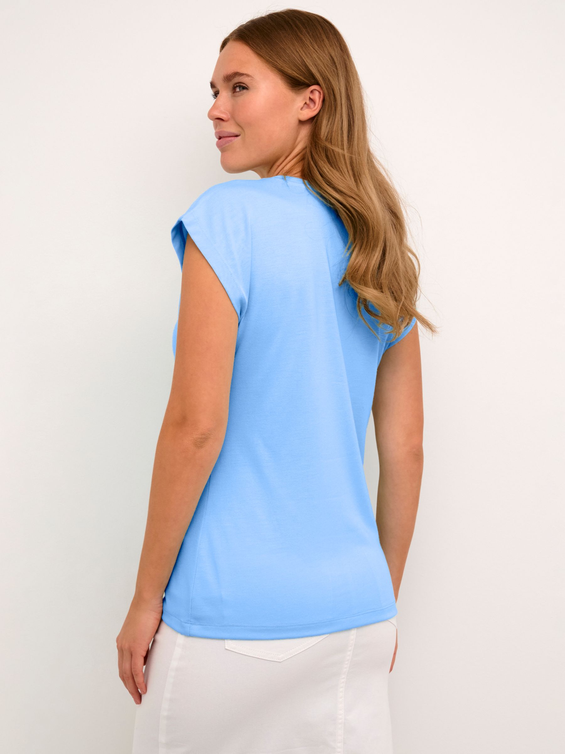 Buy KAFFE Lise V-Neck T-Shirt Online at johnlewis.com